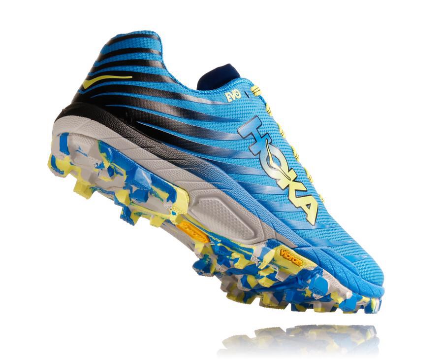 Hoka One One Evo Jawz Trailskor Dam - Blå - UOKEC-6120